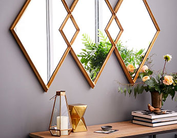 Espejos instalados en baño